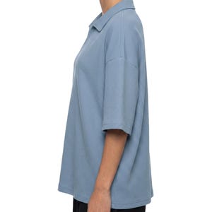 Unisex Waffle Boxy Polo Shirt image 18