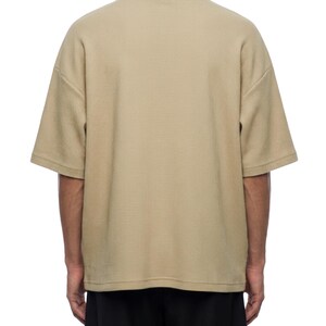 Unisex Waffle Boxy Polo Shirt image 11