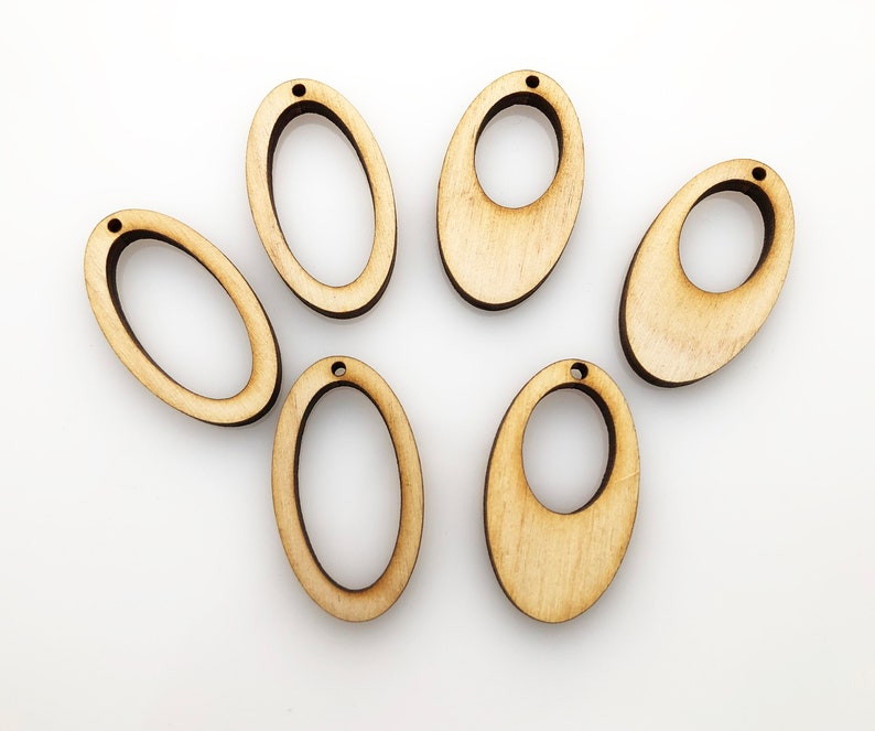 Wood Oval Frames and Gogo Oval Hoops Unfinished Blanks Etsy