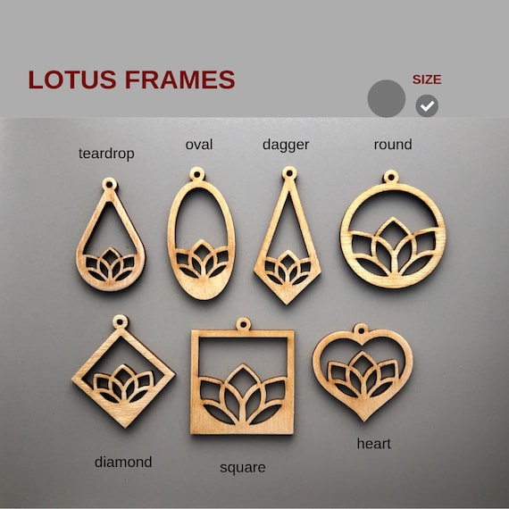 Small Teardrop Lotus Earrings Small Teardrop Lotus Earrings