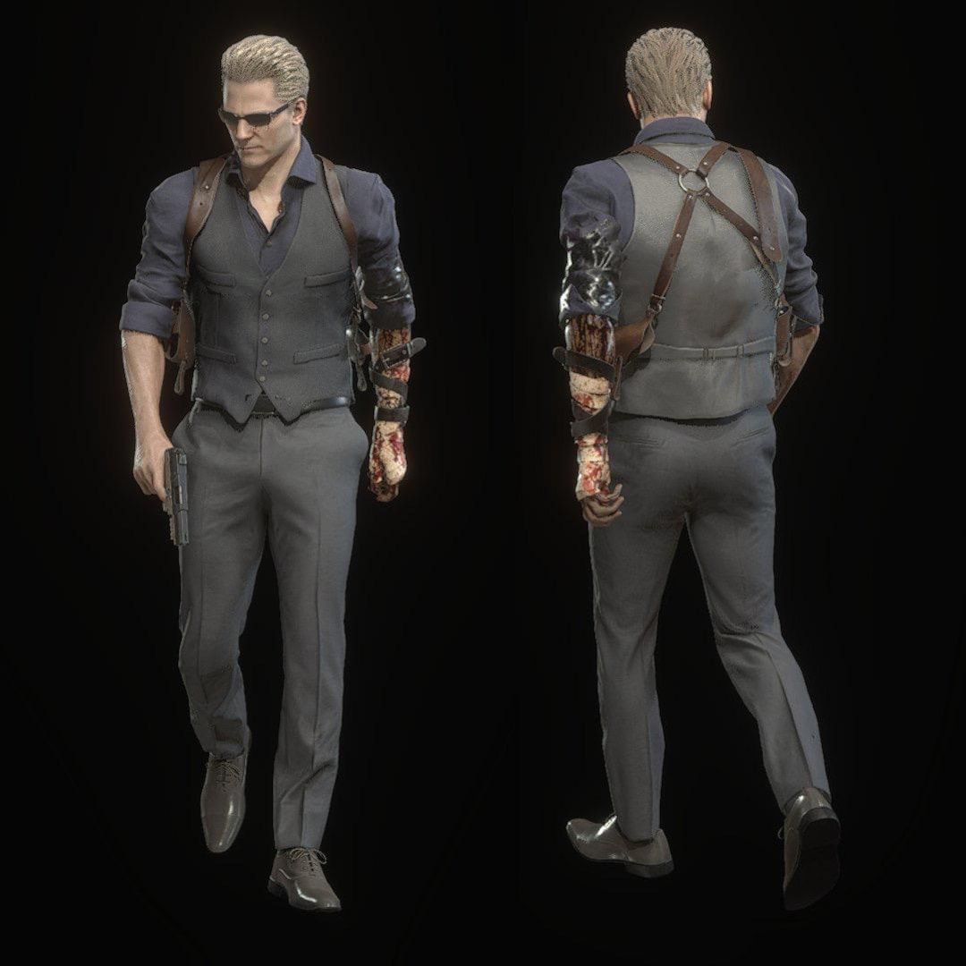 Genuine Leather Albert Wesker From RE4 Remake Holster Residential Evil genuine-leather-albert-wesker-from-re4-remake-holster-residential-evil