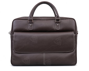 Leder Laptoptasche für Frauen - Echtleder Arbeitstasche, professionelle Aktentasche & Business-Handtasche