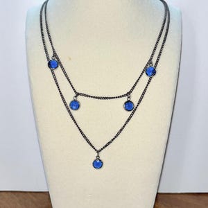 Layered sapphire necklace