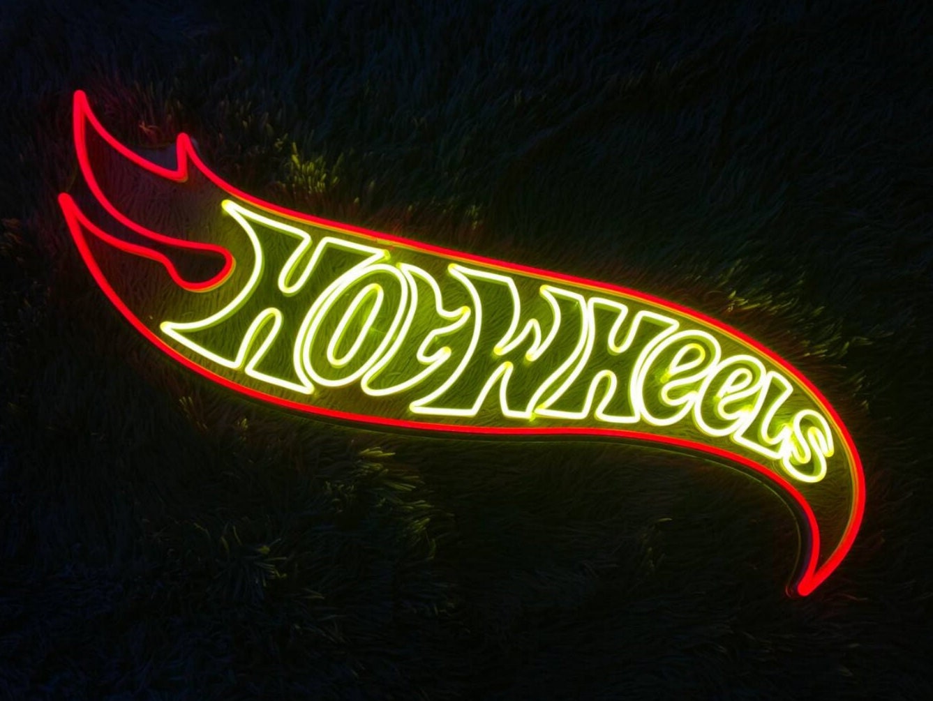 Hot Wheels Neon Sign Hot Wheels Led Sign Custom Neon Sign Etsy España