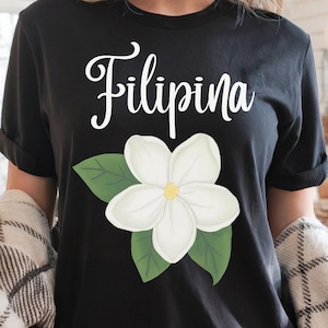Flower Filipina shirt, Gift shirt for Filipina, Philippines shirt, Filipino Womens Gift, Cute Filipino tee, Filipino Flower T-shirt, Pinay