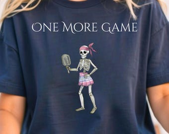 Funny Pickleball T-Shirt, Pickleball Joke Tee, Cute Skeleton Paddle Shirt, Pickleball Player Shirt, Sports Fan Gift, Pickleball Lover Tee