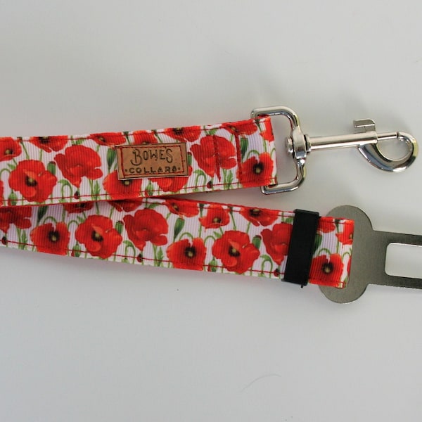 Poppy Dog Seat Belt for Dog Collar or Harness