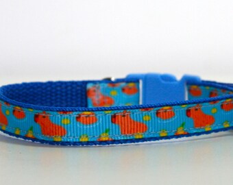 Breakaway Capybara Cat Collar