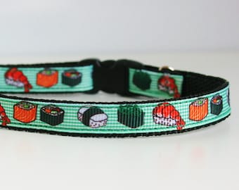 Breakaway Sushi Cat Collar