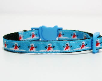 Breakaway Snowman Cat Collar