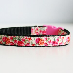 Breakaway Rose Flower Cat Kitten Puppy Safety 3/8&quot; Collar Bell
