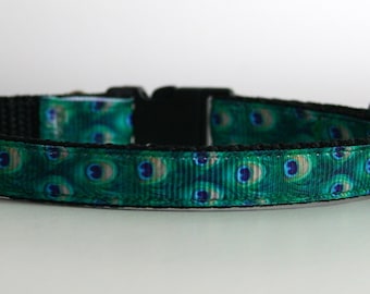 Breakaway Peacock Cat Collar