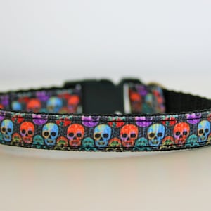 Breakaway Skull Halloween Cat Kitten Puppy Safety 3/8&quot; Collar Bell
