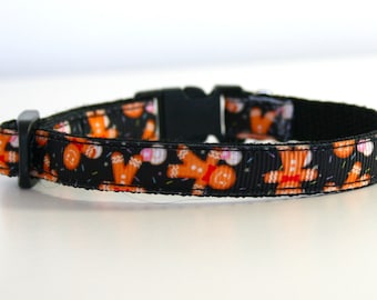 Breakaway Gingerbread Man Cat Collar