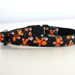 Breakaway Gingerbread Man Christmas Cat Kitten Puppy Safety 3/8&quot; Collar Bell