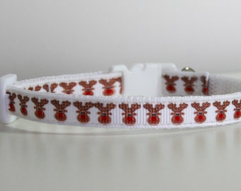 Breakaway Reindeer Cat Collar