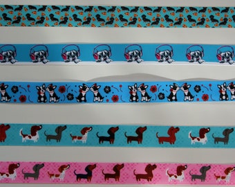 Lanyard or Key Fob Dog Puppy Animal Pug Bulldog Terrier Daschund Ribbon Lanyard Keychain ID Holder Whistle Phone Badge Pin Stocking Filler