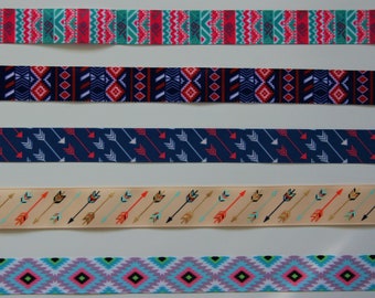 Lanyard or Key Fob Arrow Tribal Aztec Ribbon Safety Breakaway Lanyard Keychain ID Holder Badge Pin Gym Office Stocking Filler