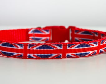 Breakaway Union Jack Cat Collar