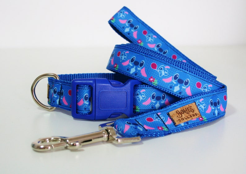 Lilo Stitch Disney Dog Collar or Matching Lead Leash Seat Belt Etsy