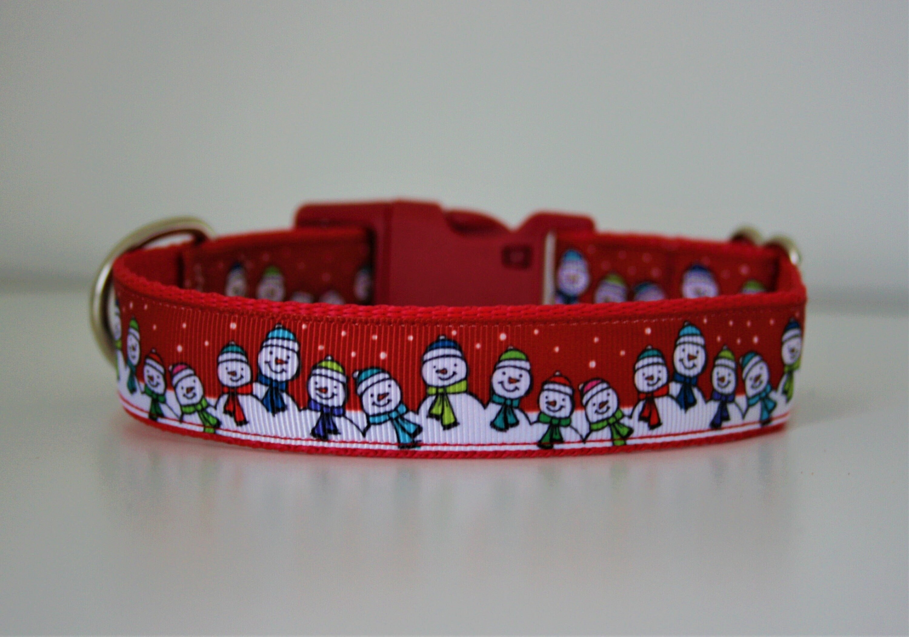 Top Paw Large Adjustable Christmas Dog Collar With FREE Gift Bag – Festive Holiday Collar For Unisex Dogs