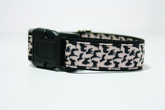 Breed Silhouettes Dog Collar or Matching Lead Leash Seat Belt 3/4" or 1" width
