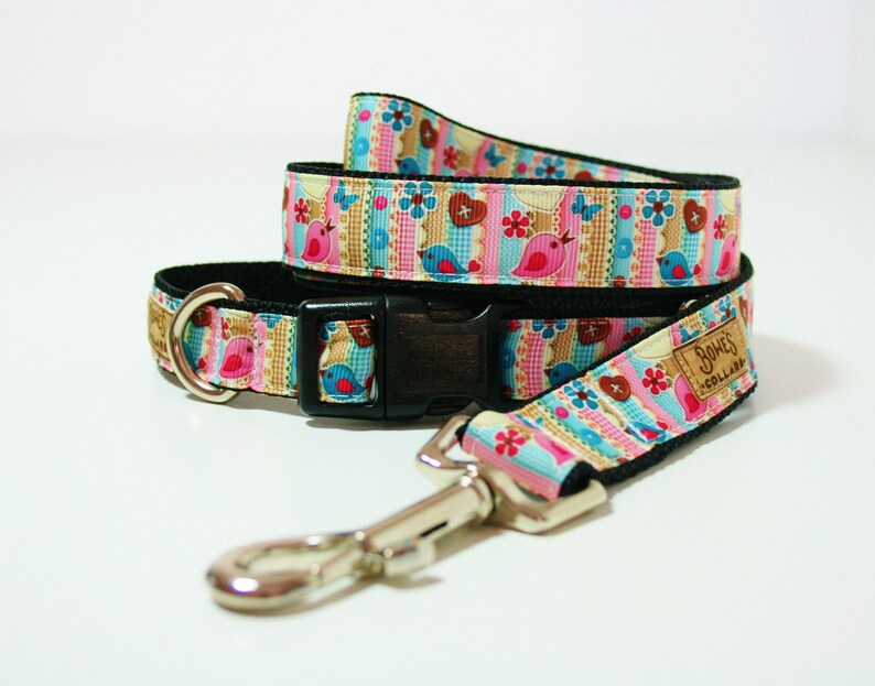 Bird Dog Collar or Matching Lead Leash Seat Belt 3/4 or Etsy