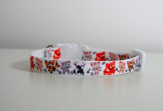 Breakaway Cartoon Cat Kitten Puppy Safety 3/8" Collar Bell