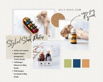Spring Cleaning Essential Oil Stock Photography: 30 Days of Content