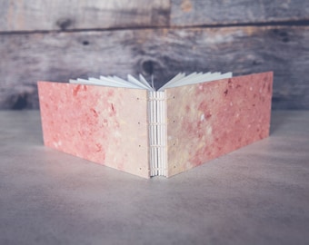 Wide format sketchbook with ombre handmade papers