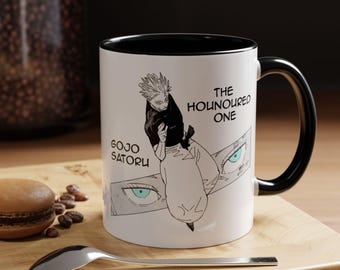 Jujutsu Kaisen Mug | Gojo Satoru Mug | Anime Mug | Anime Gifts | Custom Anime Mug | Custom Manga Mug | Ceramic 11oz