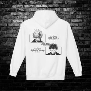 Jujutsu Kaisen Hoodie | Sukuna Hoodie | Gojo Satoru Hoodie | Anime Hoodie  | Anime Gifts | Custom Anime Gifts | 80% Cotton