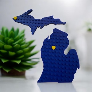 Michigan magnet with movable hearts/Strong refrigerator magnet
