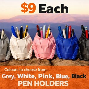 Hoodie Pen Holder - Desk Organizer