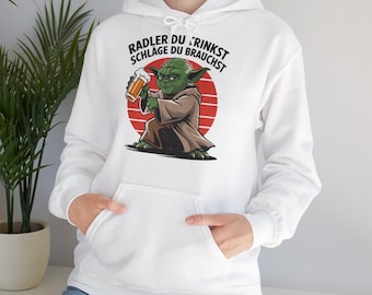 Sudadera con capucha "Bebes puñetazos, necesitas" de Radler, suéter de Star Wars, suéter de Maestro Yoda, sudadera con capucha divertida para fiestas, suéter de Radler