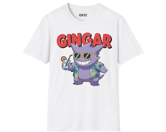 Camiseta de jengibre para fiestas, celebraciones, amigos, sol, verano.