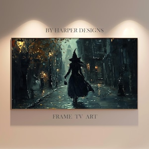 Halloween Witch TV Art | Samsung Frame TV Art | Witch TV Art | Spooky Halloween Art | Halloween Decor | Witch Art Painting | Digital Art