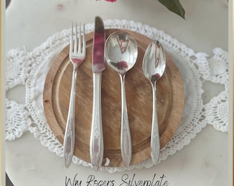 ヴィンテージ ラウンド シルバープレート サービングトレイ 3 個セット