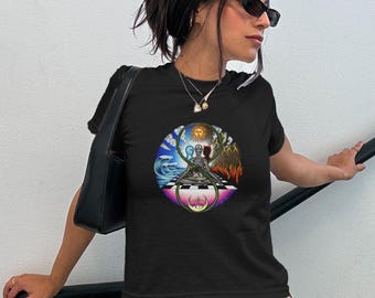 John Summit Comfort in Chaos Baby T-shirt: Y2K Rave Crop Top