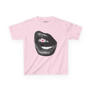 Grillz Baby Tee, Y2K Trendy Crop Top image 4