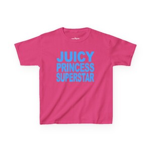 Juicy Princess Superstar Baby Tee, Y2K Graphic Tee, Funny Graphic Tee image 6