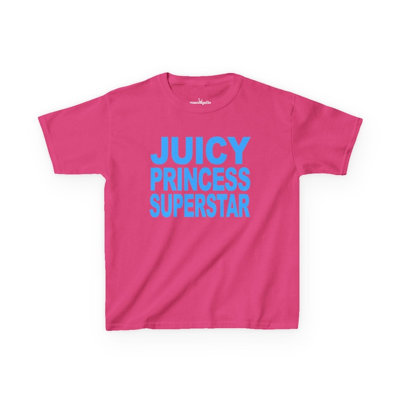 Juicy Princess Superstar Baby Tee, Y2K Graphic Tee, Funny Graphic Tee image 6