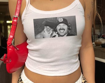 Camiseta sin mangas John Summit x Dom Dolla: Top corto Y2K Rave