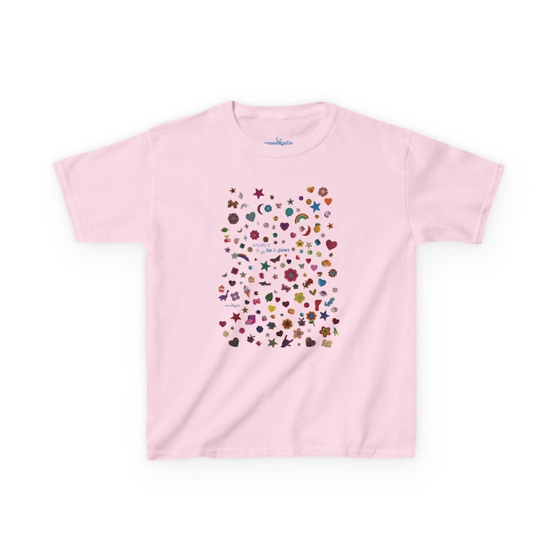Actually It Is All Fun & Games Baby Tee, Graphic Tee, Y2K Baby Tee, 90s Aesthetic T-shirt, Vintage Tee image 6