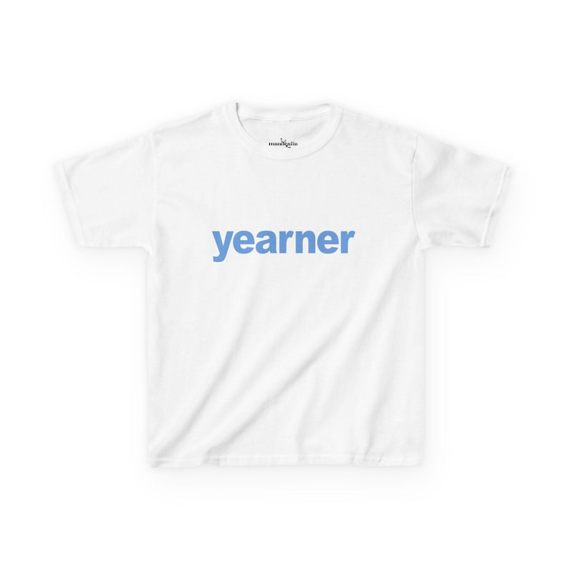 Yearner Baby Tee, Funny Graphic Tee, Y2K Graphic Tee, Y2K Baby Tee image 5