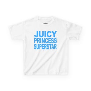 Juicy Princess Superstar Baby Tee, Y2K Graphic Tee, Funny Graphic Tee image 7