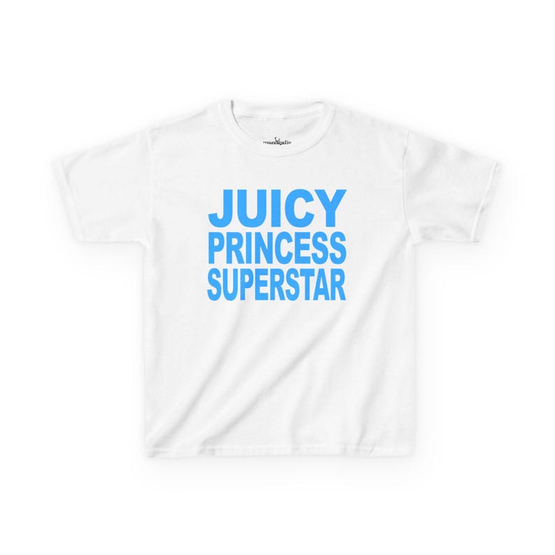 Juicy Princess Superstar Baby Tee, Y2K Graphic Tee, Funny Graphic Tee image 7