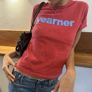 Camiseta Yearner Baby, Camiseta con estampado divertido, Camiseta con estampado Y2K, Camiseta Y2K Baby