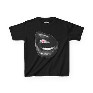 Grillz Baby Tee, Y2K Trendy Crop Top image 3