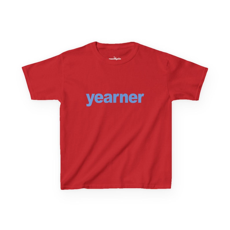 Yearner Baby Tee, Funny Graphic Tee, Y2K Graphic Tee, Y2K Baby Tee image 2